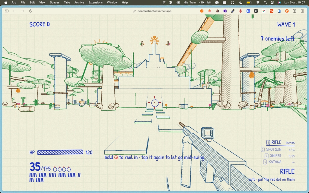 Screenshot of Doodle Shooter
